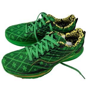 Saucony Womens 7 Green Shamrock Clover Kinvara 12 St. Patrick's Day Running Shoe